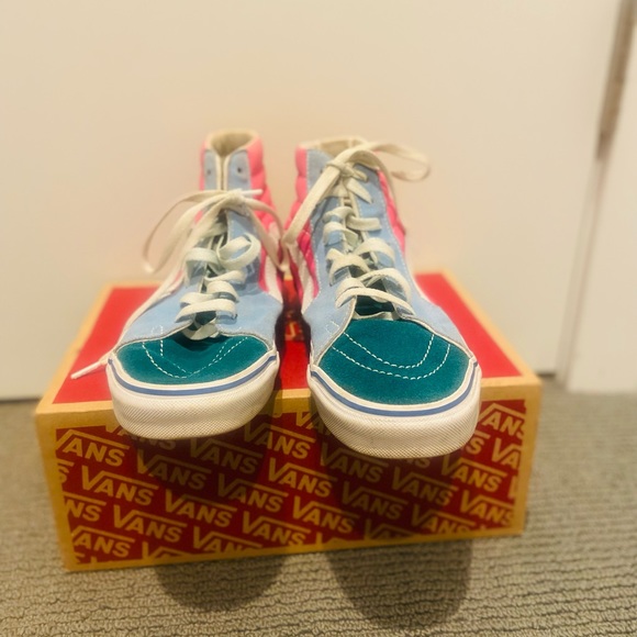 Multi Color Vans women’s 8.5 - Picture 3 of 4